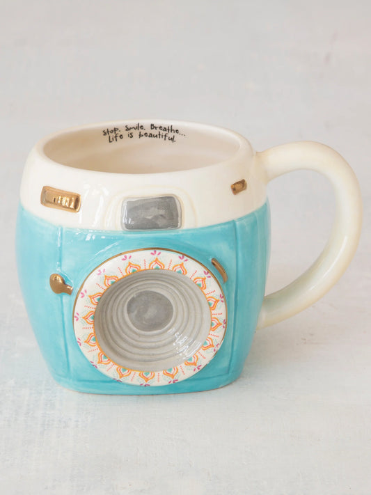 Natural Life Folk Art Coffee Mug - Imogene The Camera