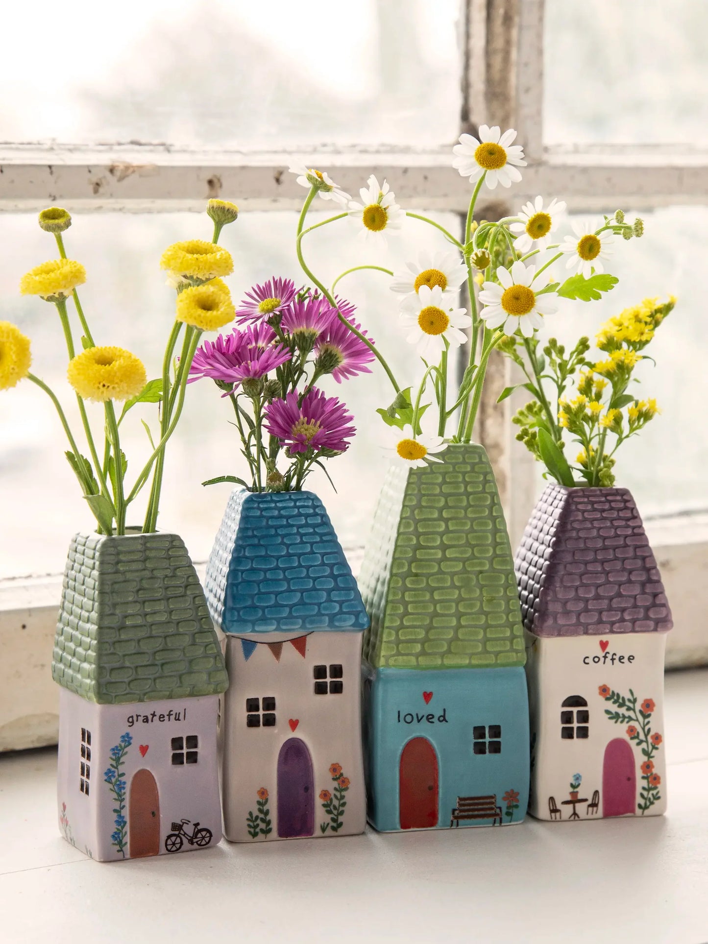 Natural Life Cottage Bud Vase - Quaint Cottage