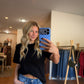 The Everyday Boxy Crop Tee in Black