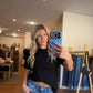 The Everyday Boxy Crop Tee in Black