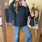 Mid Rise Full Length Wide Leg Jeans
