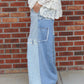 Lace Overlay Jeans