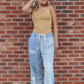 Lace Overlay Jeans