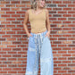 Lace Overlay Jeans