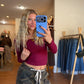 Keep it Casual Top: Dark Cherry