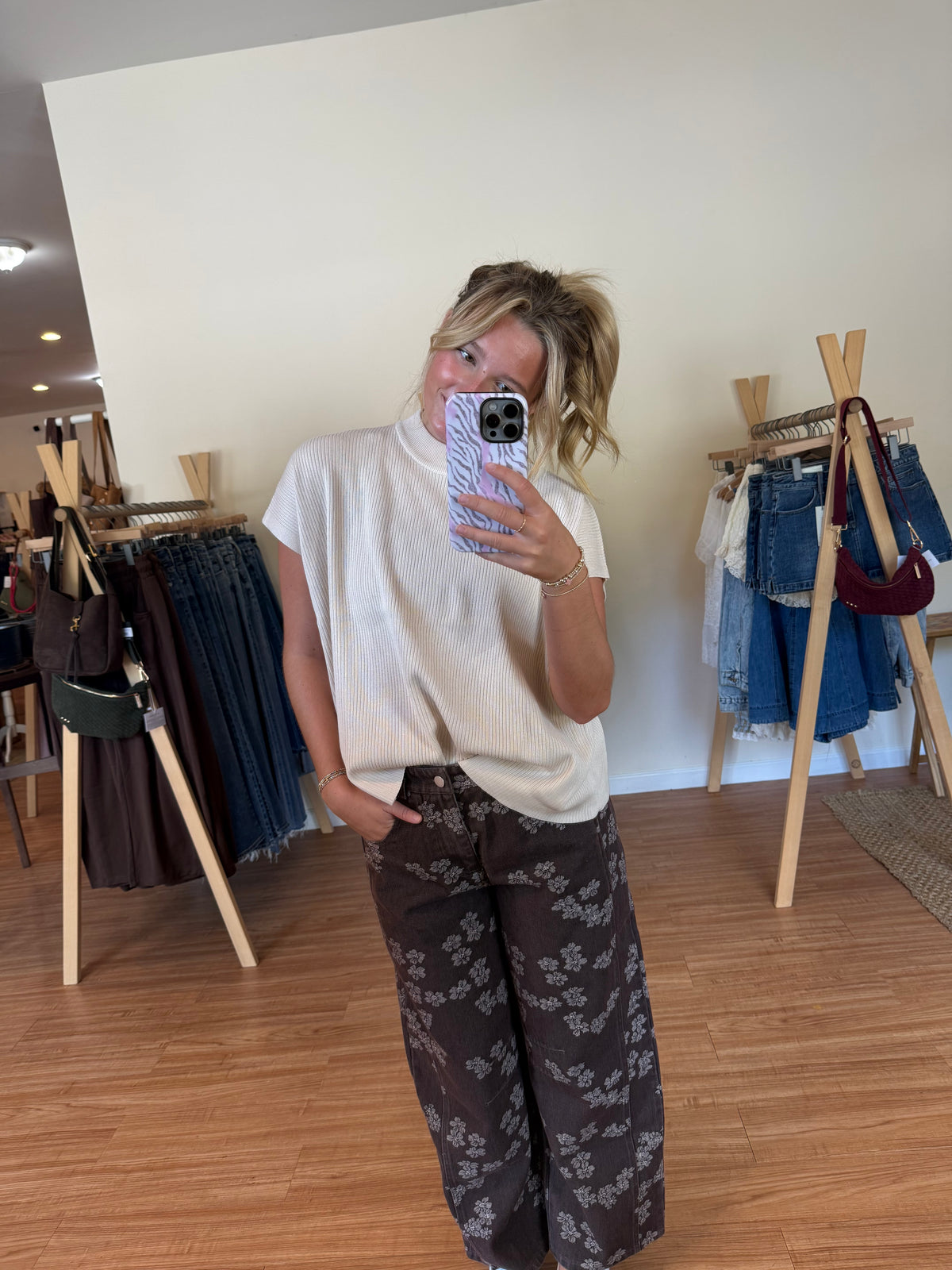 Blissful Mock Neck Sweater