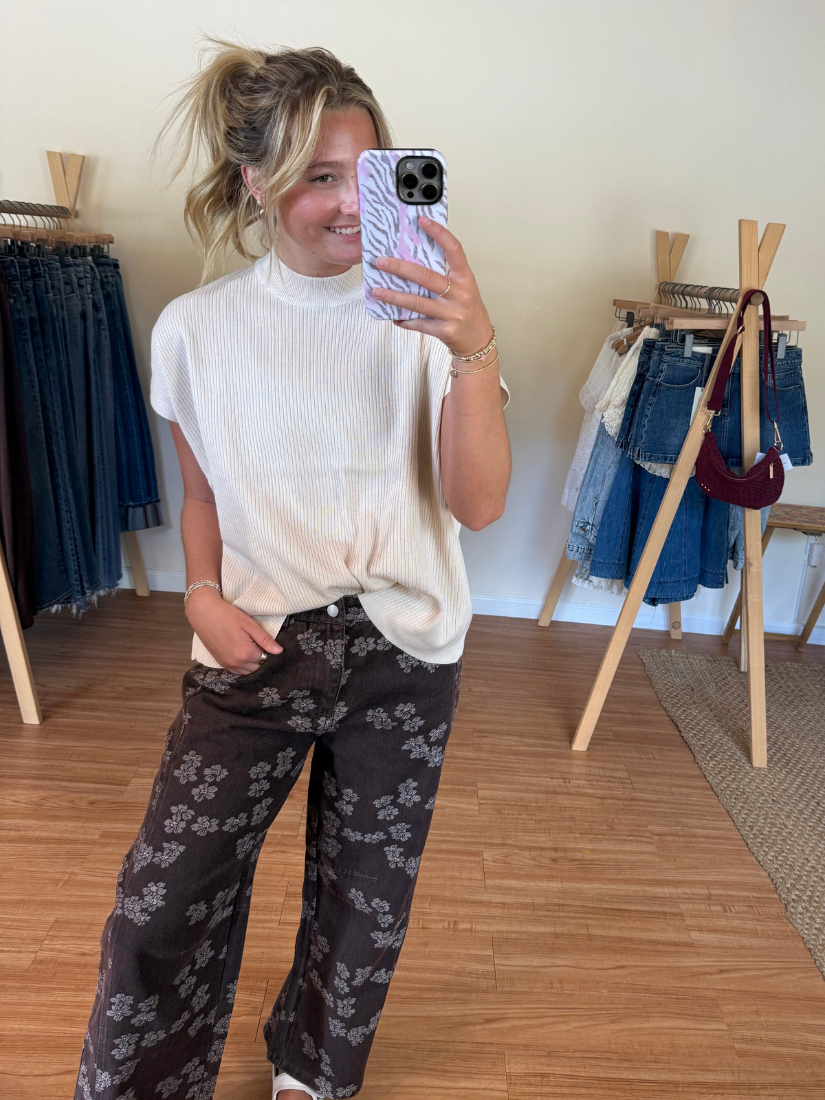 Blissful Mock Neck Sweater