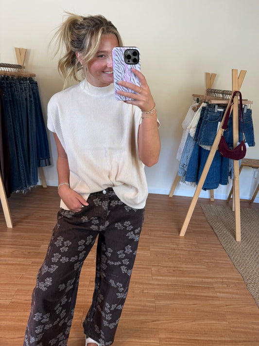 Blissful Mock Neck Sweater