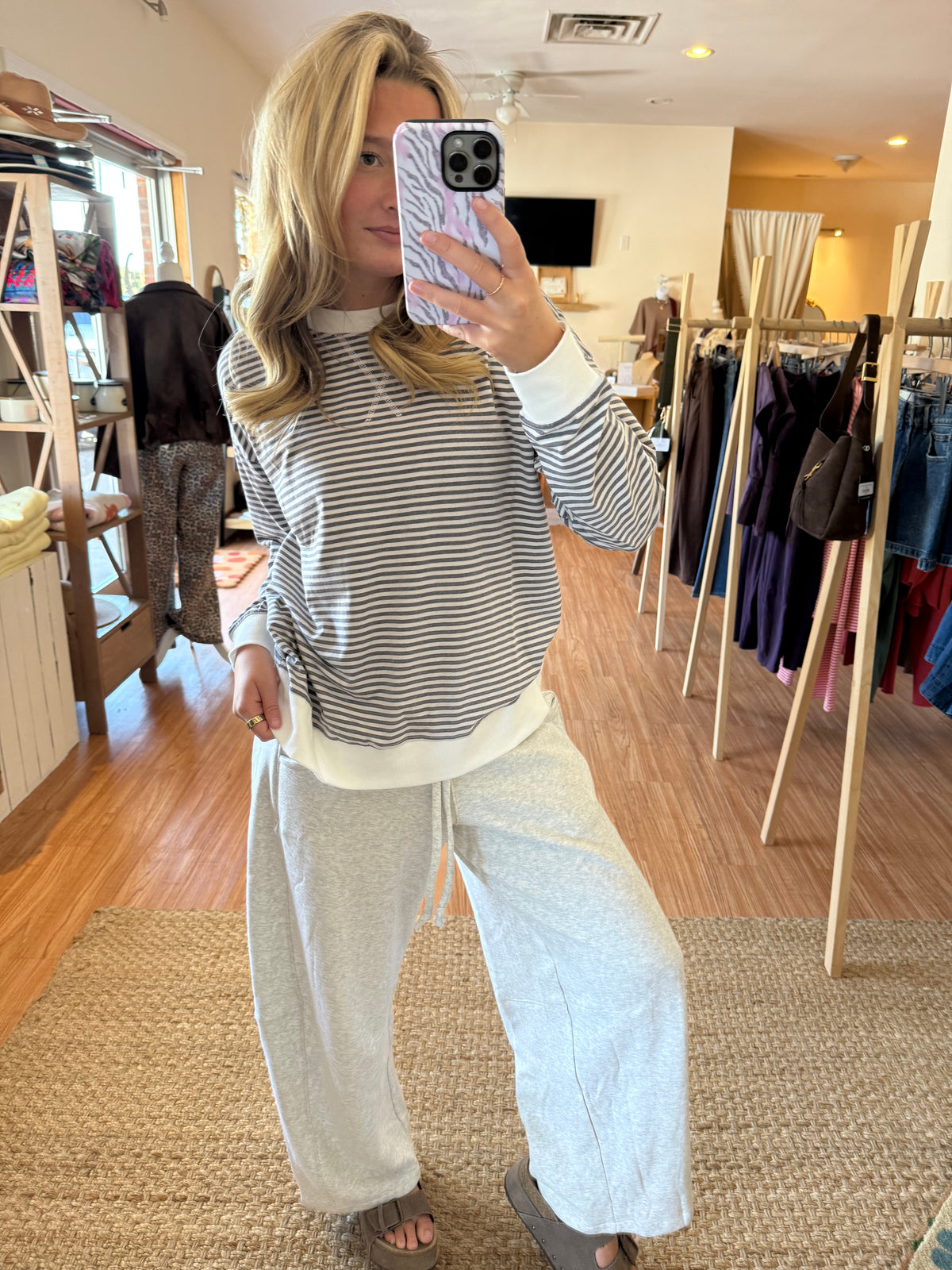 Easy Does It Striped Pullover