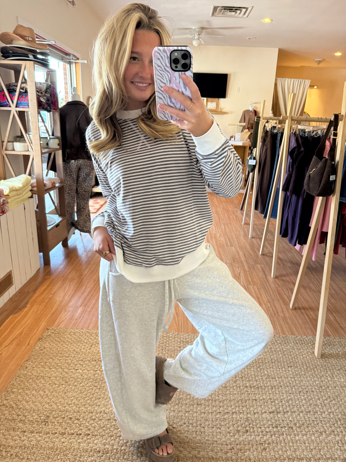 Easy Does It Striped Pullover