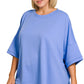 Scuba Plus Size Top in Cornflower Blue