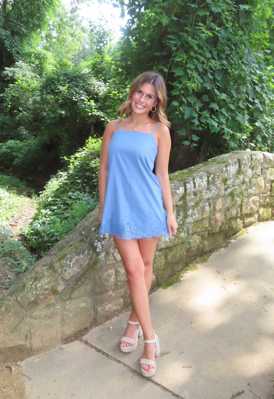 Electric Blue Mini Dress