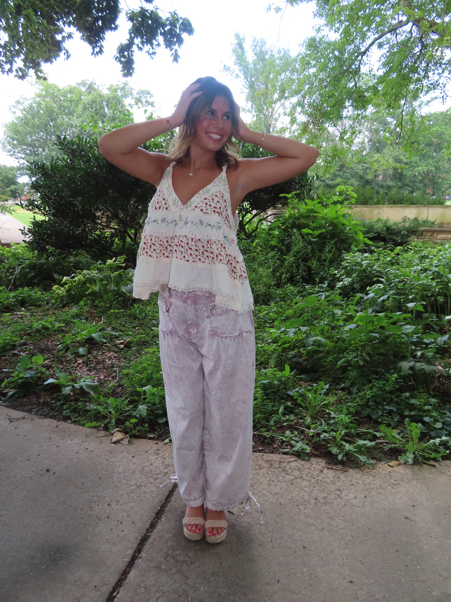 Pink Marble Pants