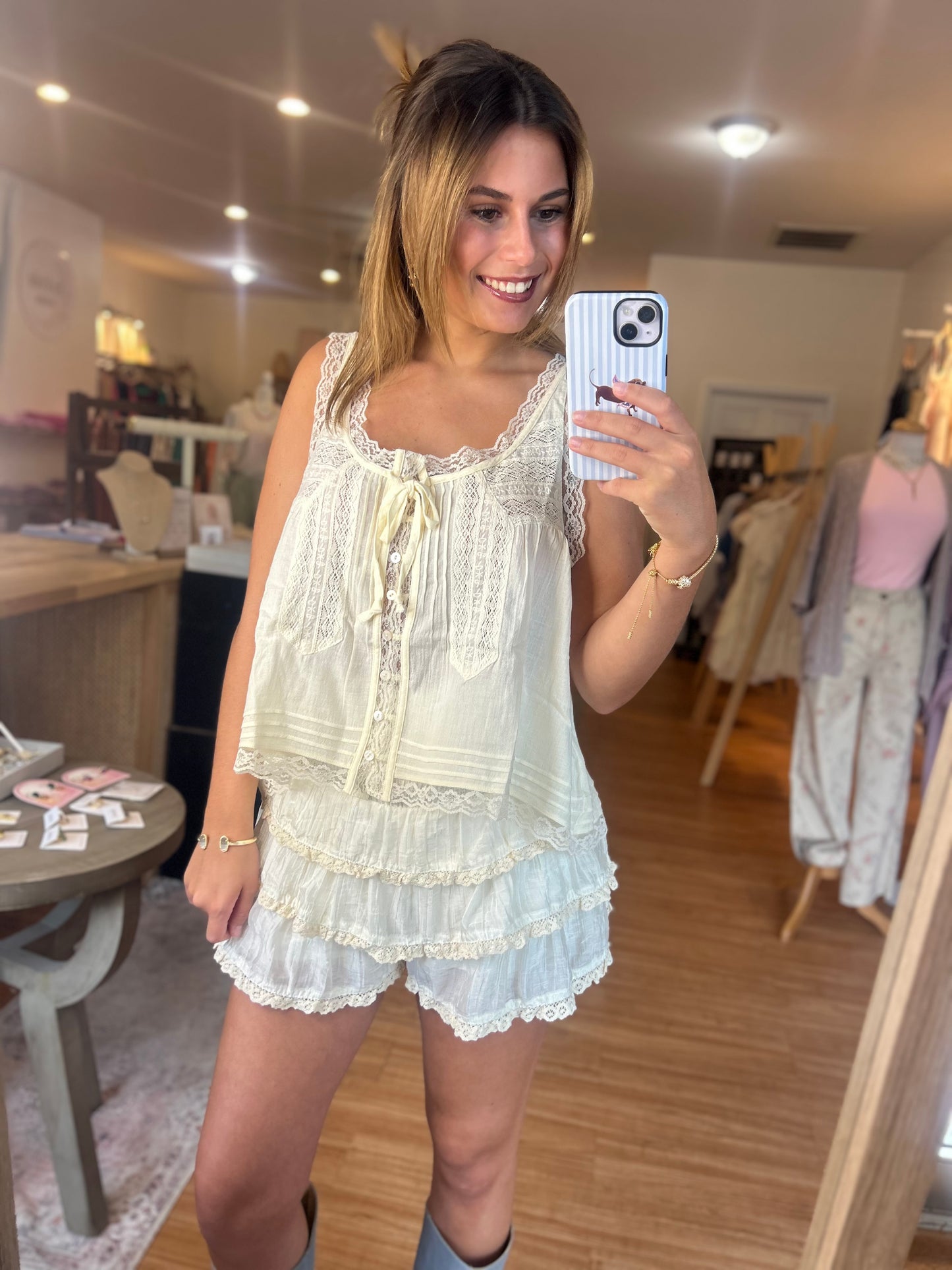 Camille Lace Skort