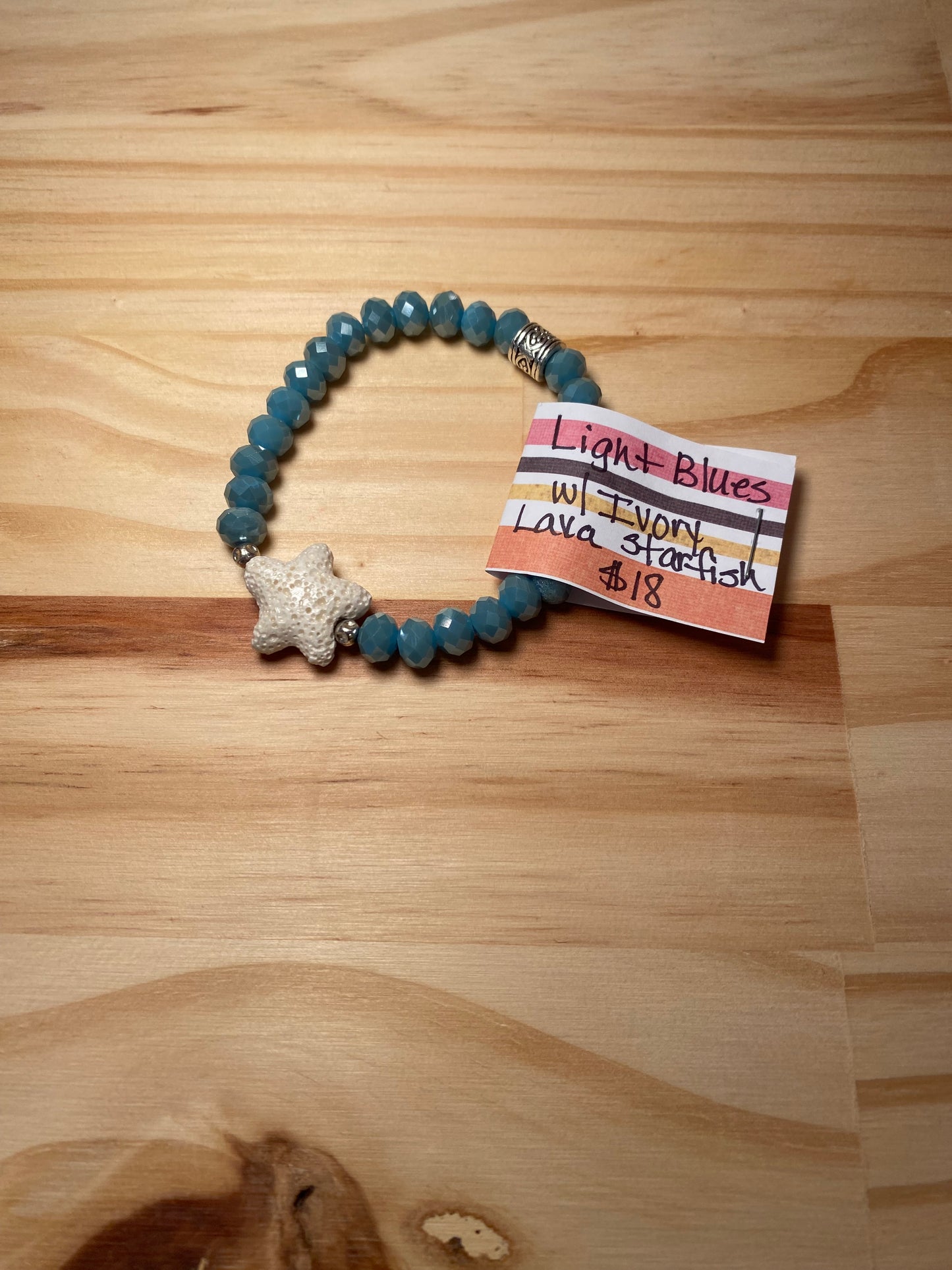 Brenda’s Light Blue Lava Starfish Bracelet