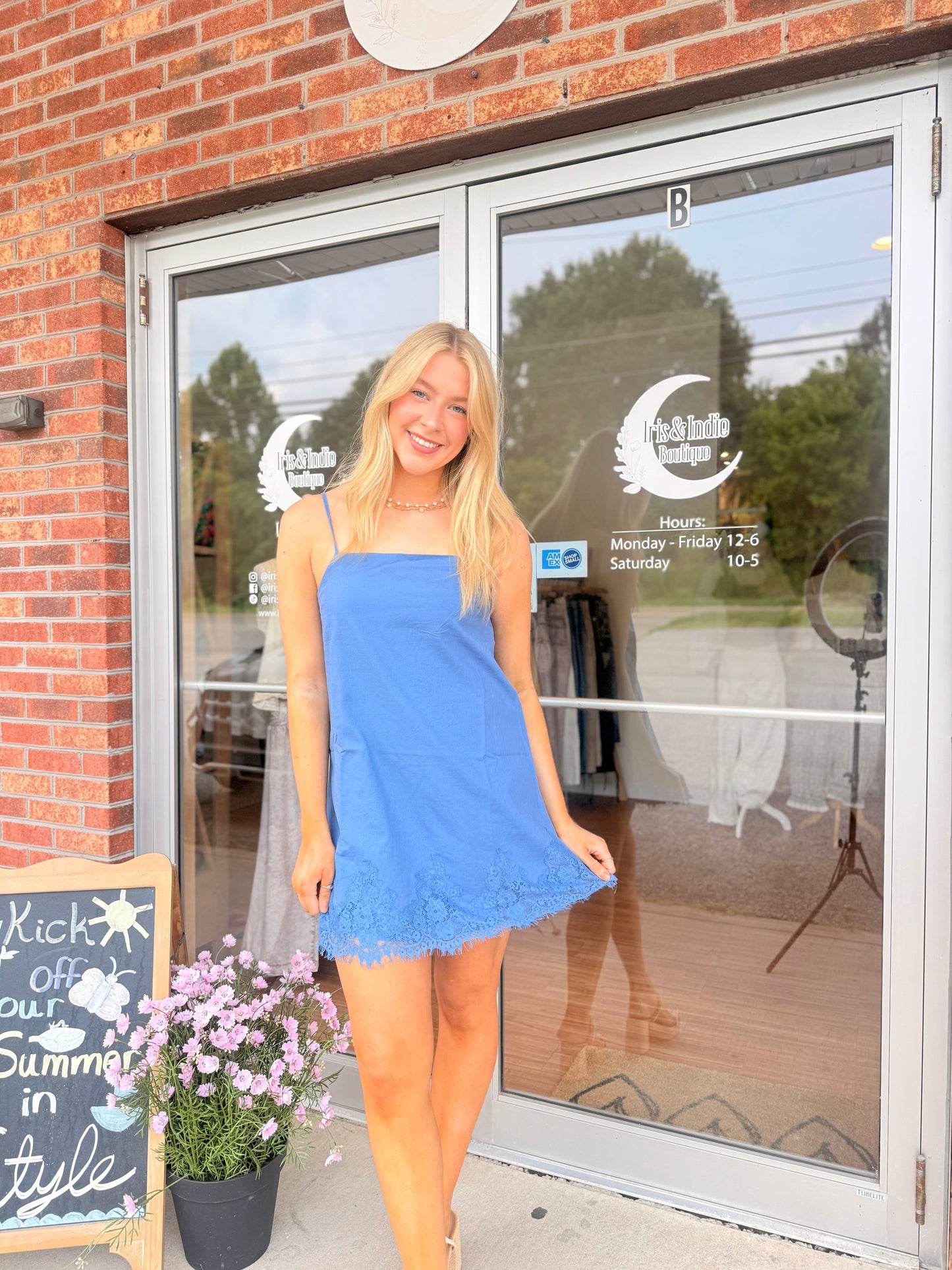 Electric Blue Mini Dress