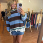 The Blue Mocha Striped Sweater