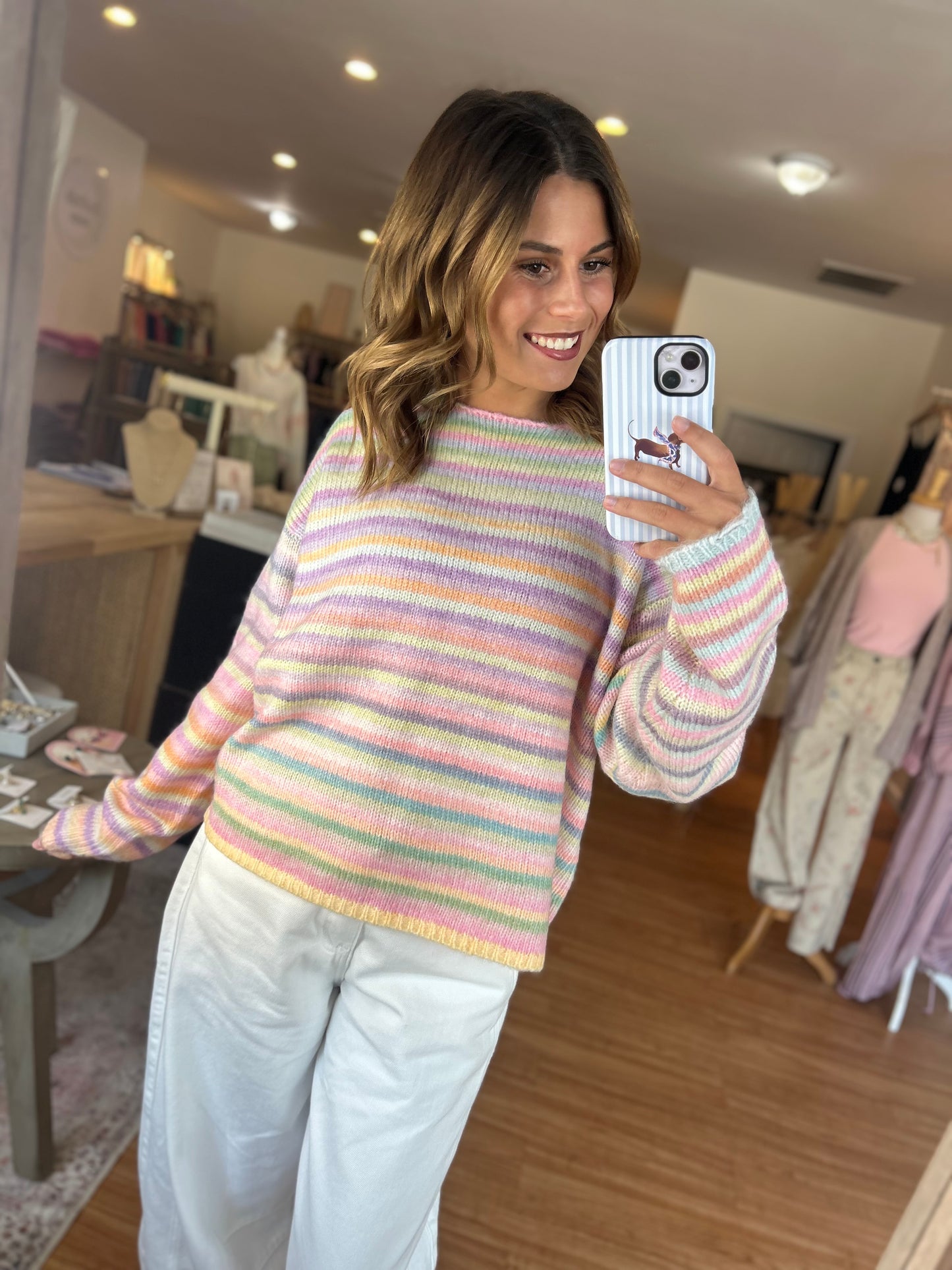 Limeade Stripe Sweater