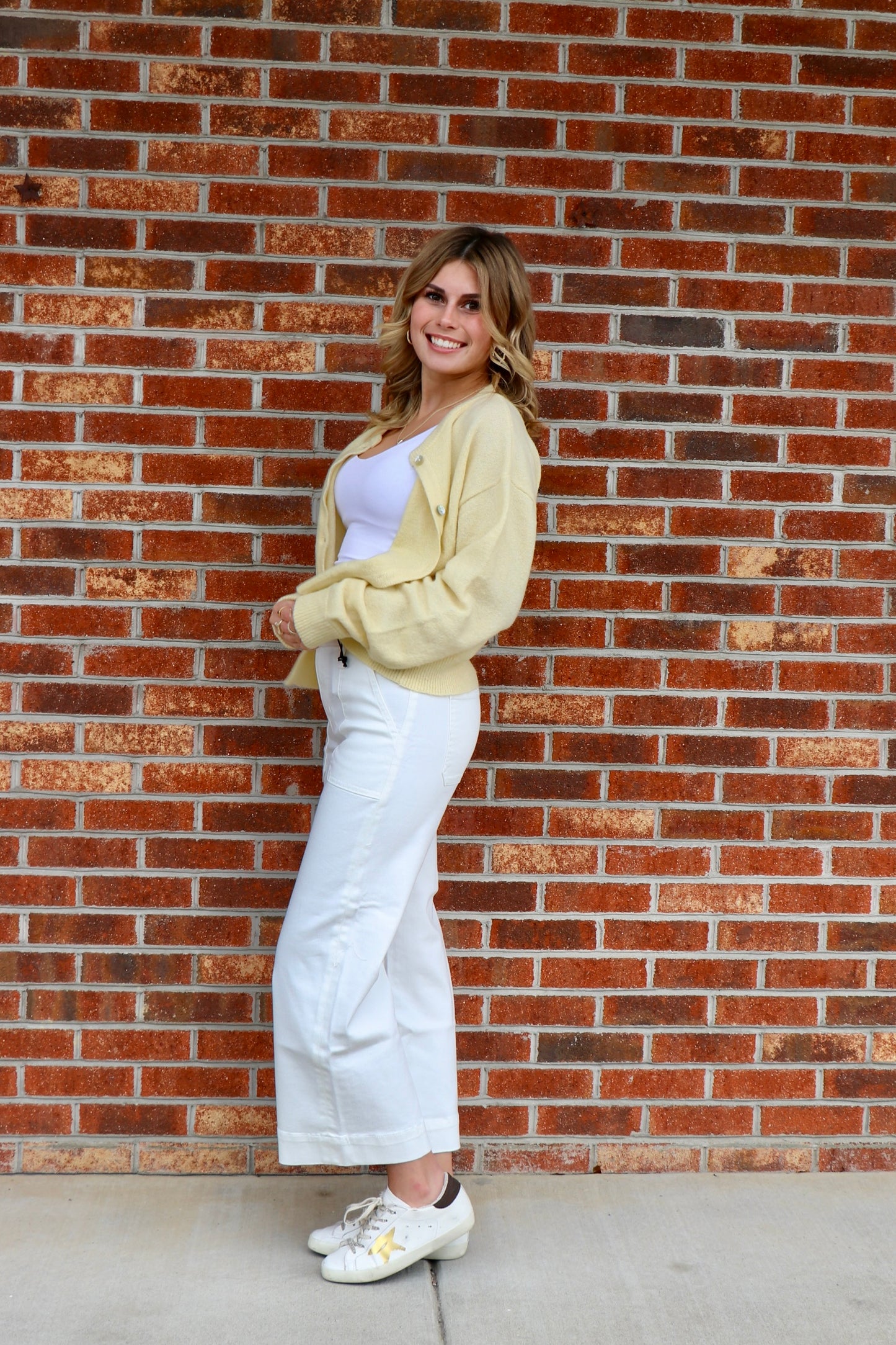 Daydream Cardigan in Light Yellow