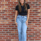 Black Soft Knit Tee
