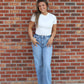 White Soft Knit Tee