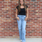 Black Lace and Bow Top