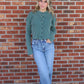 Deep Green Waffle Top