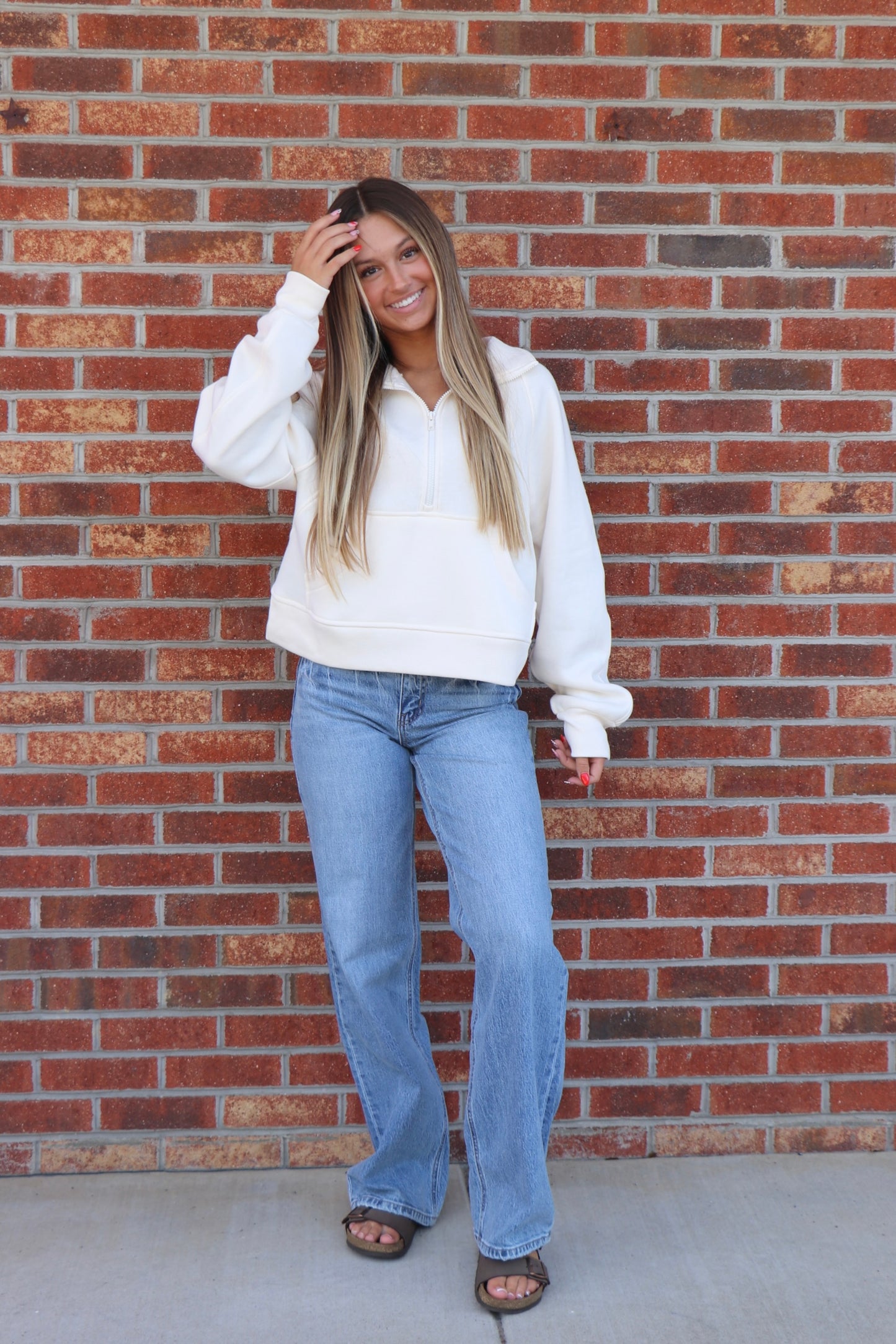 Kanga Sweatshirt in Cream