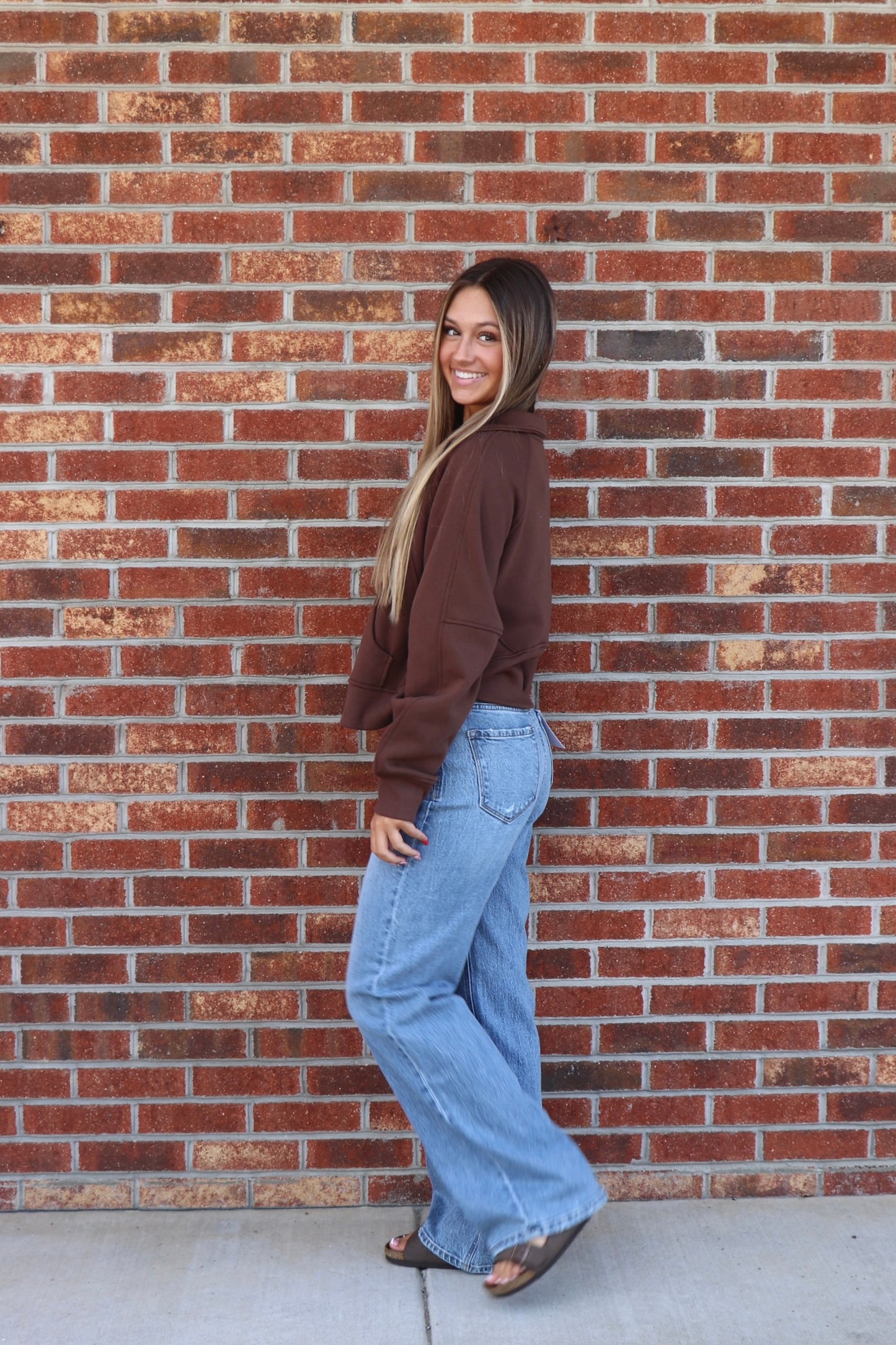 Kanga Sweatshirt in Brown