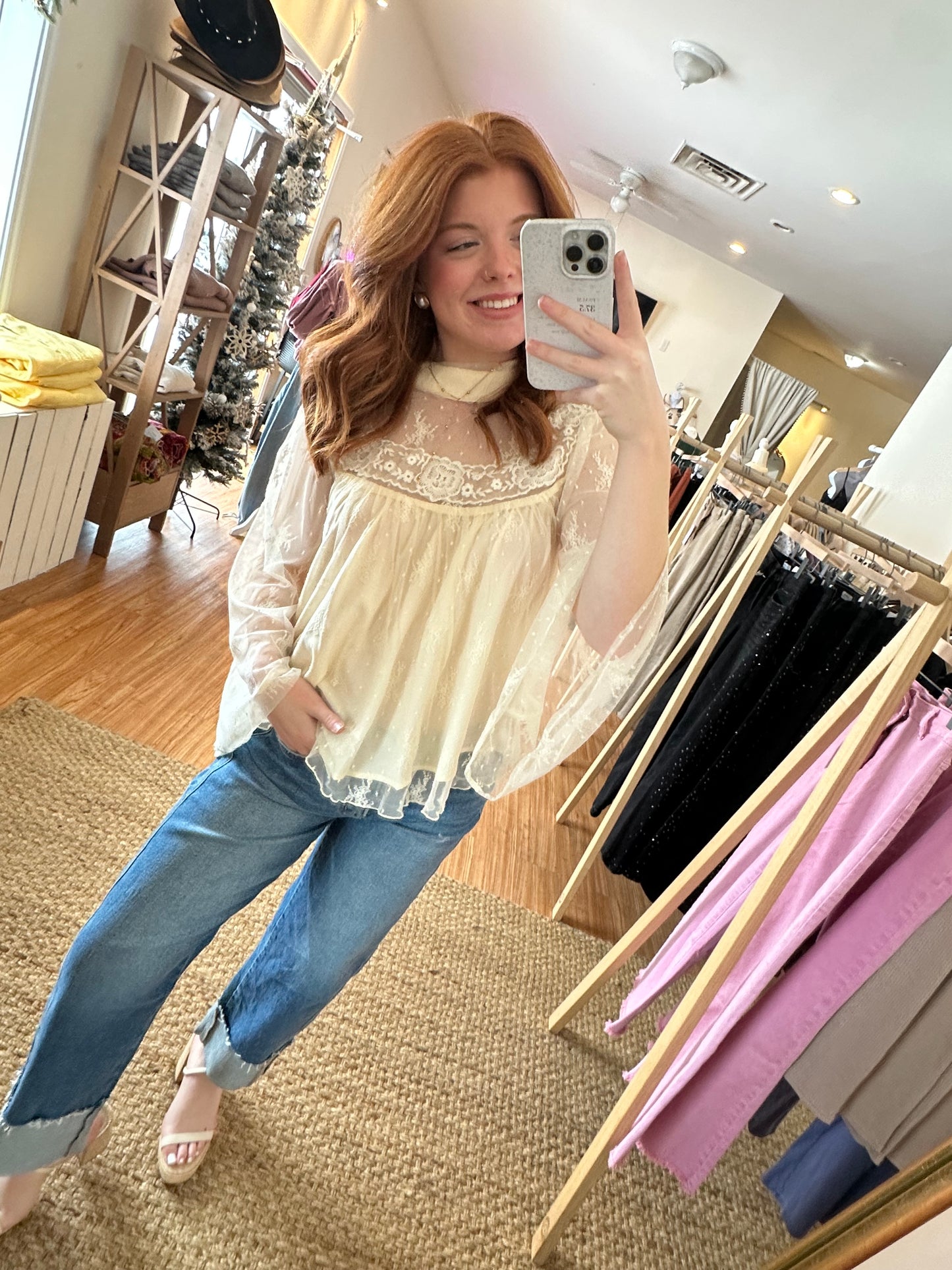 High Rise Barrel Leg Jeans