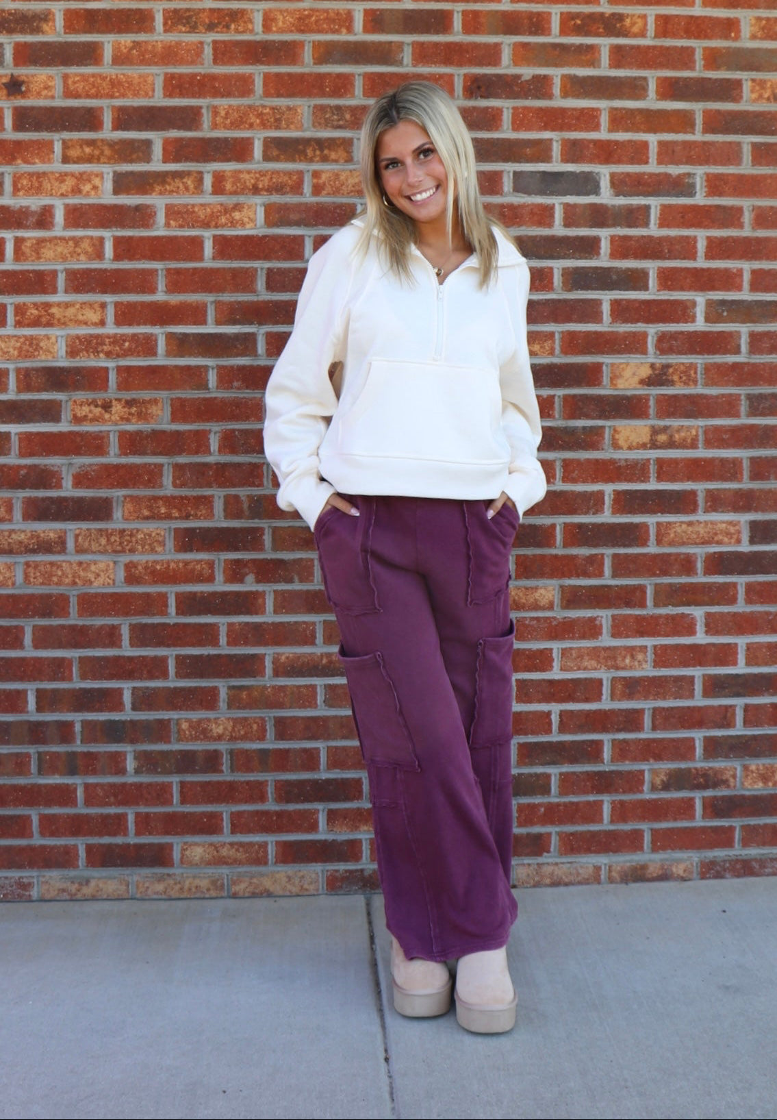 Dark Cherry Sweatpants