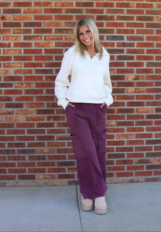 Dark Cherry Sweatpants