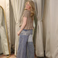 Lace Overlay Jeans