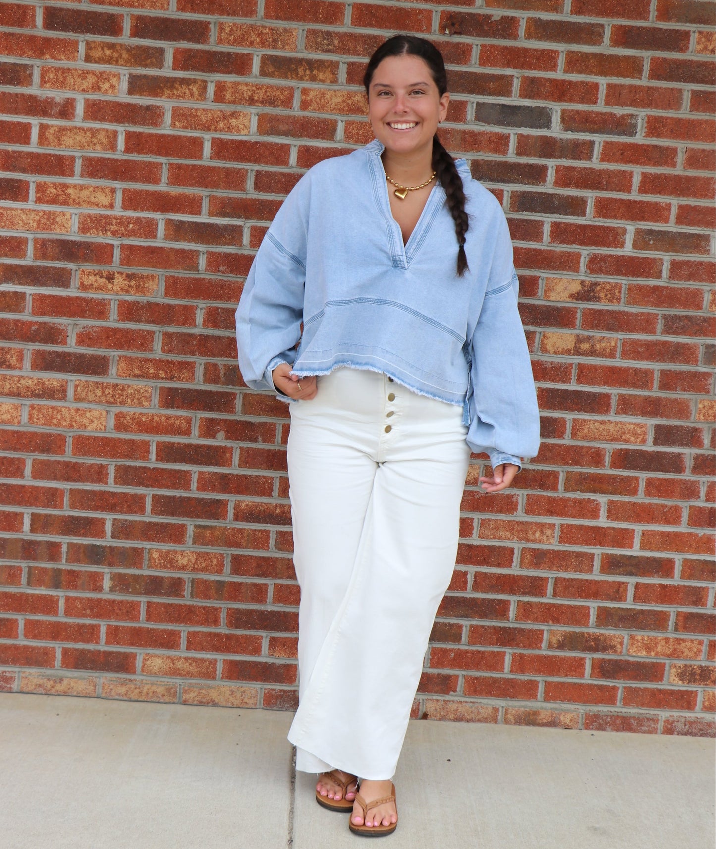 Faded Blues Top