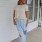 Talk About it Pants in Denim Stripes