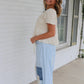 Talk About it Pants in Denim Stripes