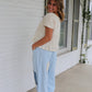 Talk About it Pants in Denim Stripes