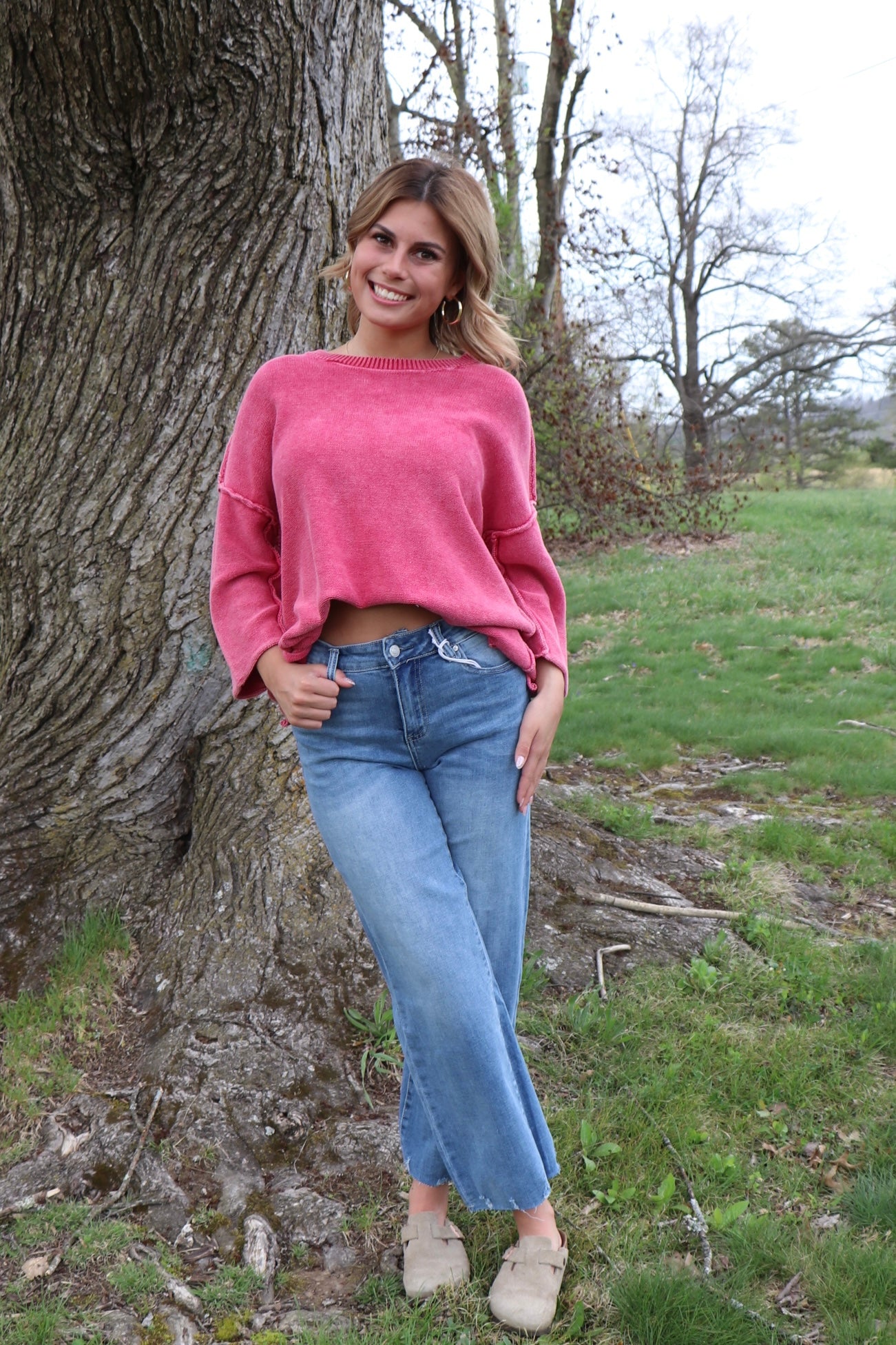All Star Sweater in Dk Red