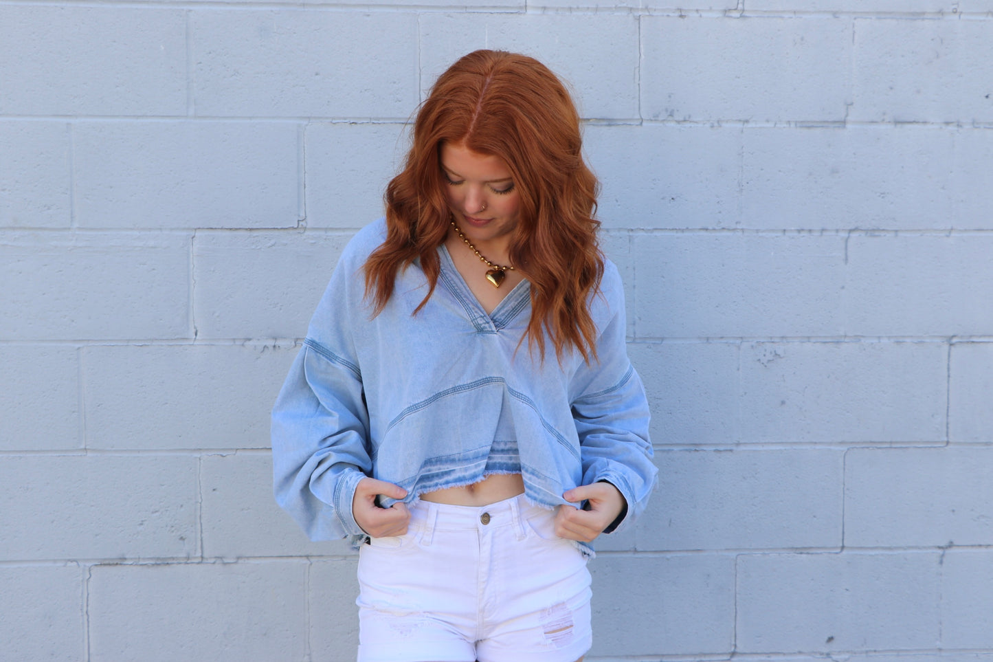 Faded Blues Top