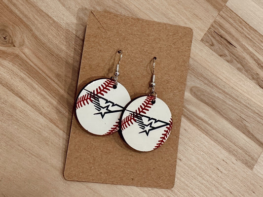 Winfield Baseball Earrings