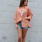 Sandbar Button Down Top in Blush