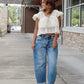 Open Road Barrel Leg Jeans