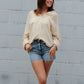 Sandbar Button Down Top in Taupe