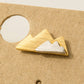 Two Toned Mountain Stud Earrings: G