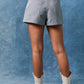Navy Striped Shorts