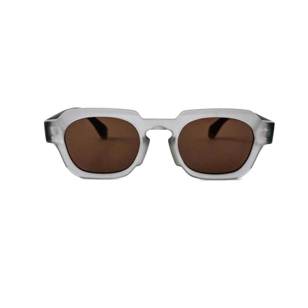 Blocky Square Retro Sunglasses: Tortoise