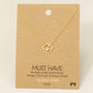 Gold Dipped Studded Star Orbit Pendant Necklace
