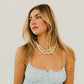 Chunky Three Piece Pearl Necklace - WATERPROOF