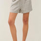 Linen Blend Shorts- Slate