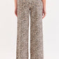 Leopard High Rise Wide Leg Jeans